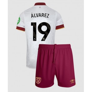 West Ham United Edson Alvarez #19 Dětské Alternativní dres komplet 2024-25 Krátký Rukáv (+ trenýrky)